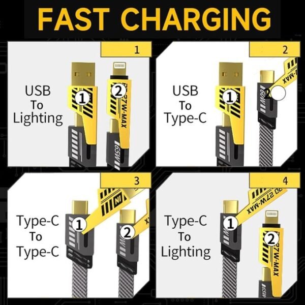 4-in-1 Charging Cable - 65W Fast Charging - Image 6