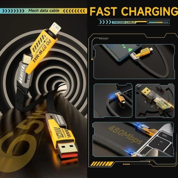 4-in-1 Charging Cable - 65W Fast Charging - Image 4