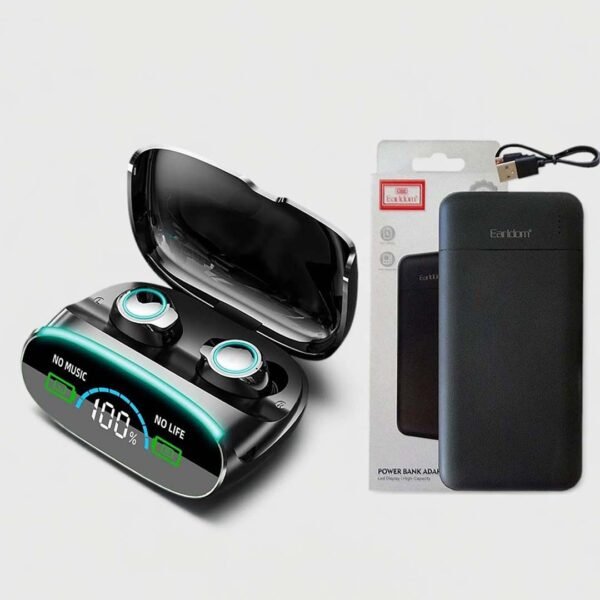 • Power Bank Earldome 10000mAh + Airpods M38